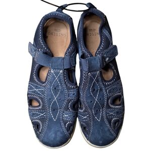 Earth Origins Women’s Blue Leather Comfort Sandals Size US 7